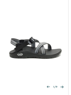 Chaco Z Cloud Sandals Womens 8 B+W Black White Noir NWT Hiking Comfort